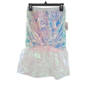 More Than Magic Swim Coverup Mermaid Sequins Pull On Girls Size L 10/12